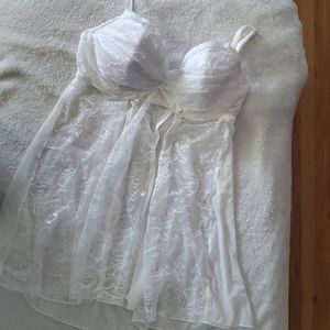 White bridal looking lingerie